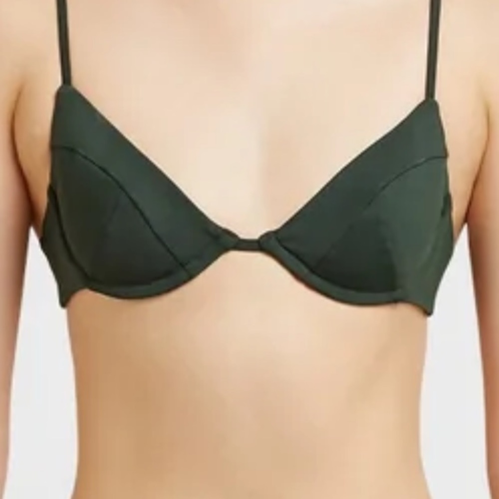 Myra Swim Two Piece Set NWT, Size S Jardin top paired w Hugo bottoms, Color Palm